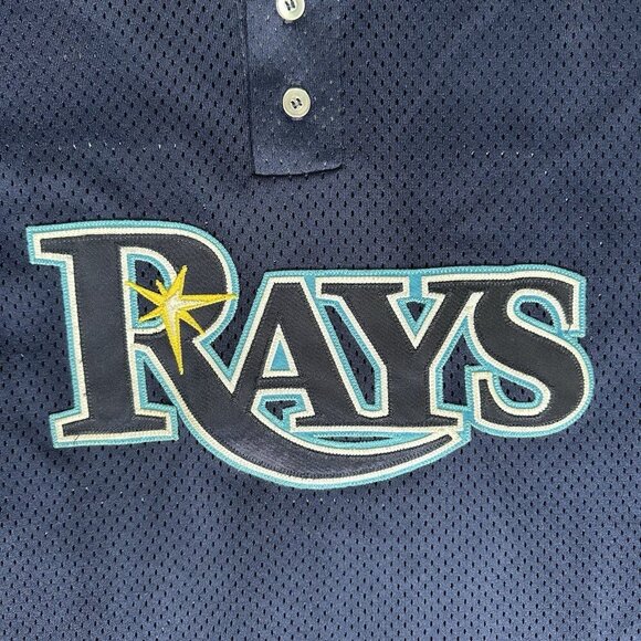Vintage Tampa Bay Rays BP Pullover Jersey #25 MLB XXL Blue - Picture 3 of 6